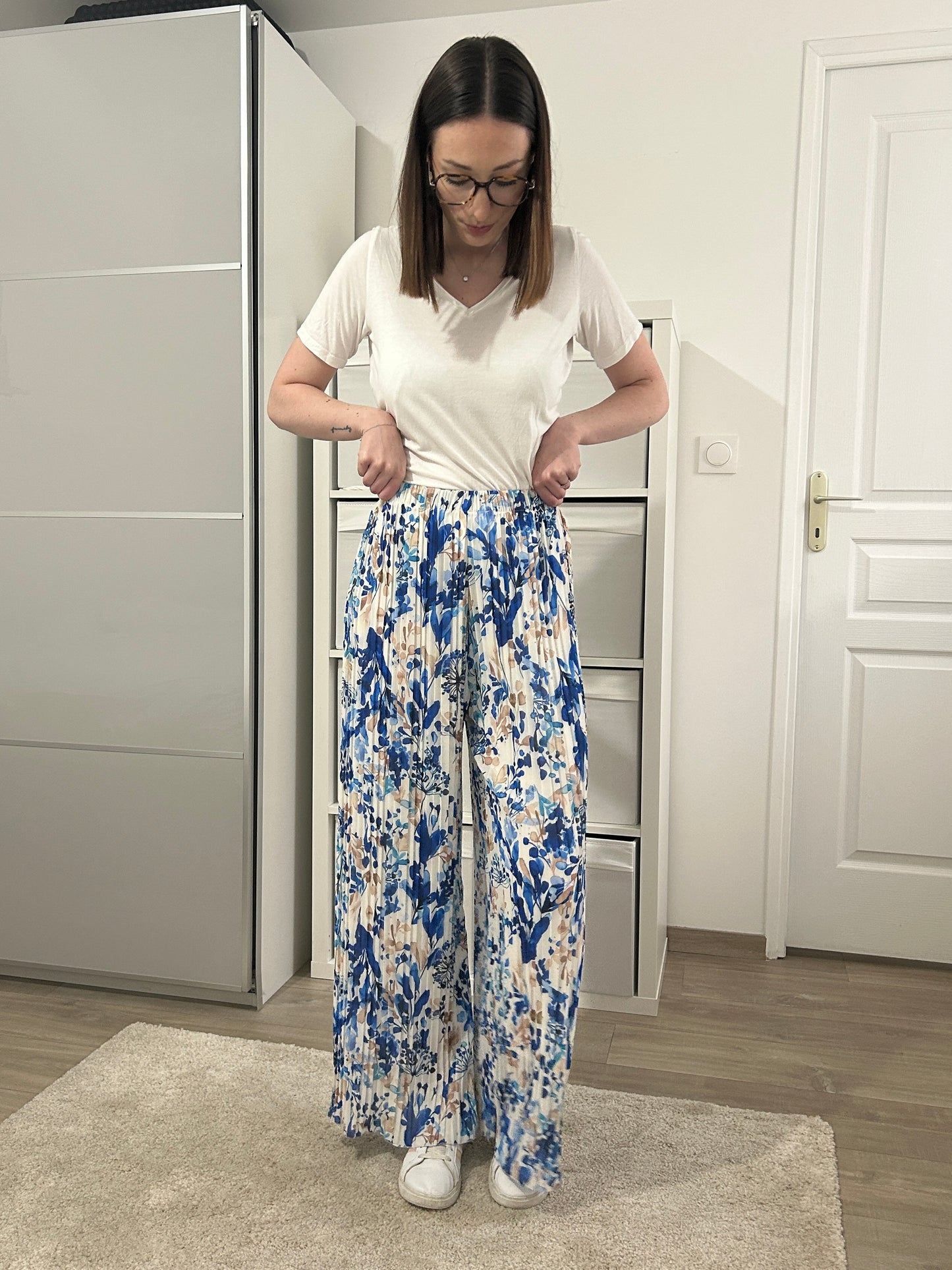 Pantalon fluide - BLEU ROI