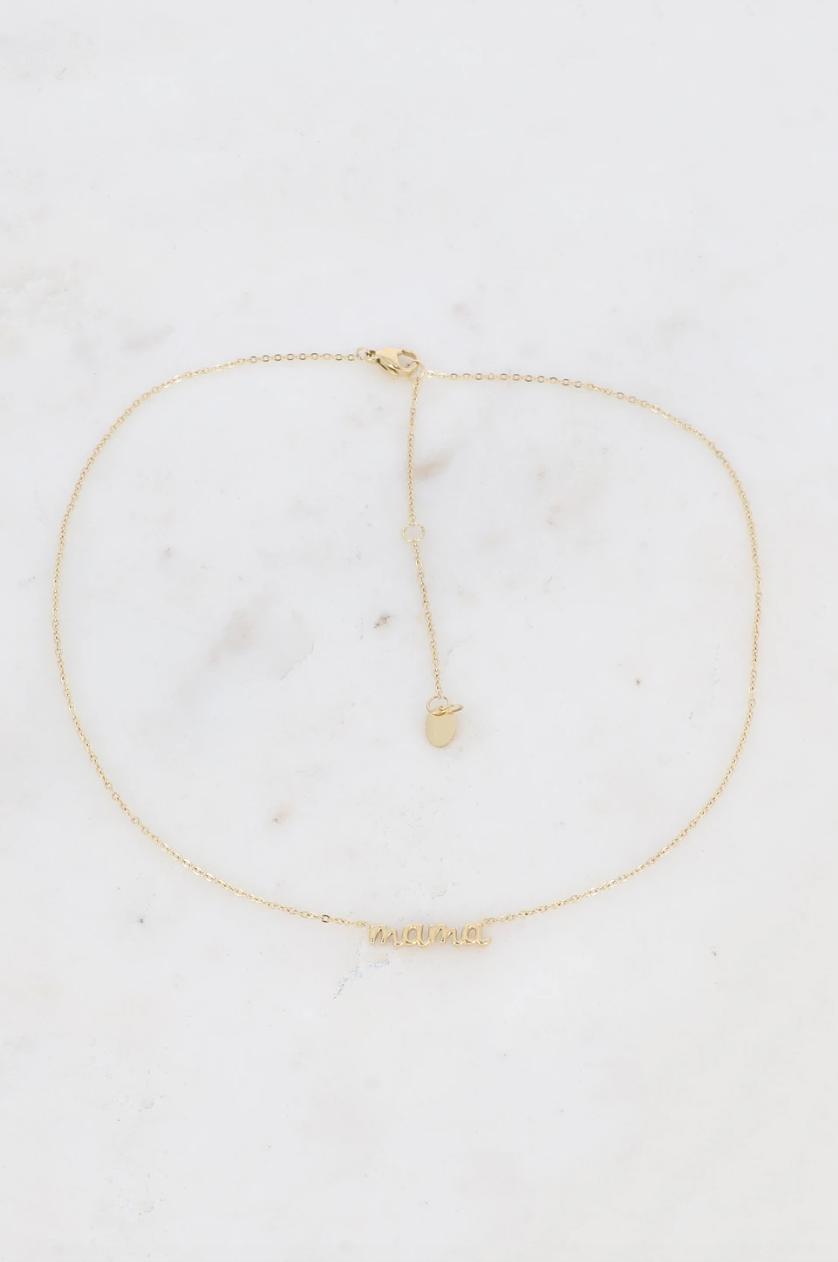 Collier "mama" - Doré
