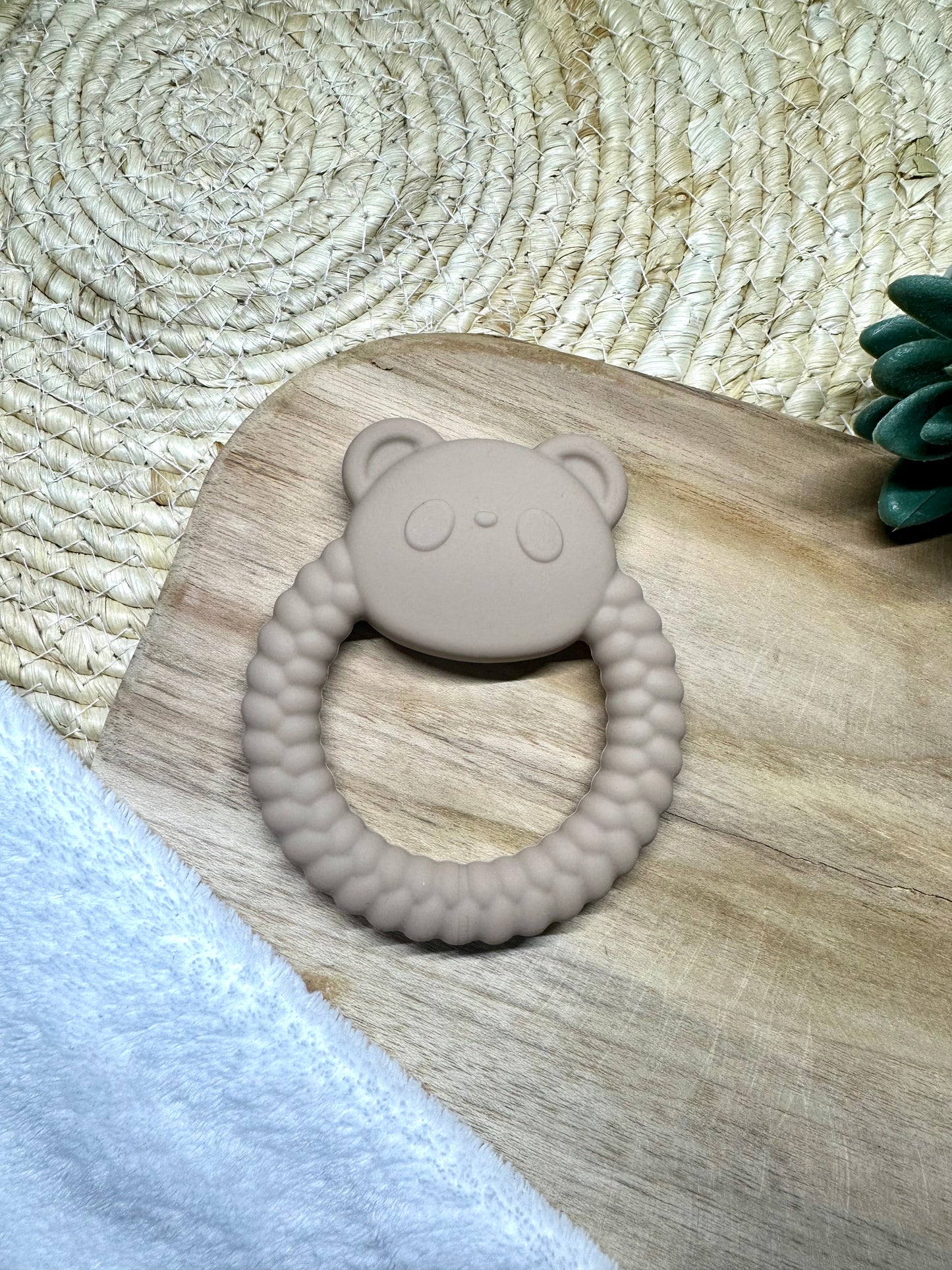 Anneau de dentition Panda - Marron