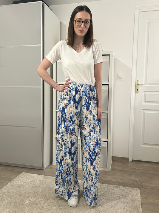 Pantalon fluide - BLEU ROI