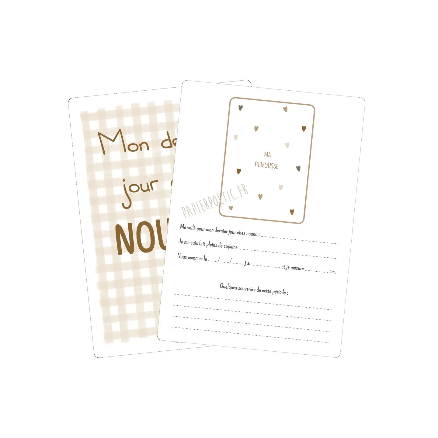 Carte souvenirs chez nounou "Vichy"