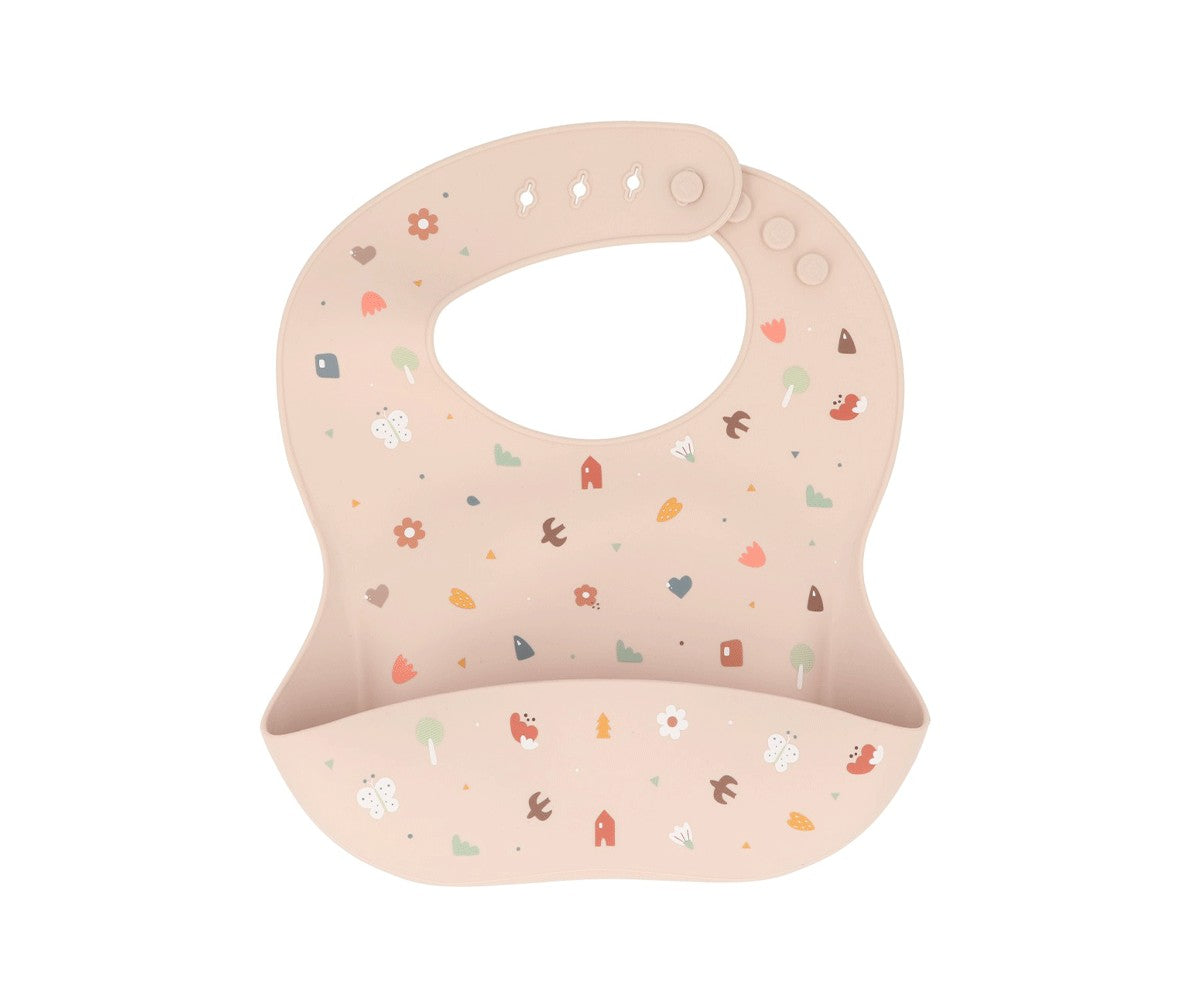 Bavoir en silicone - Géométrie Nature
