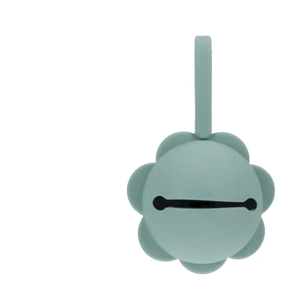 Porte-tétine fleur en silicone - Vert sauge