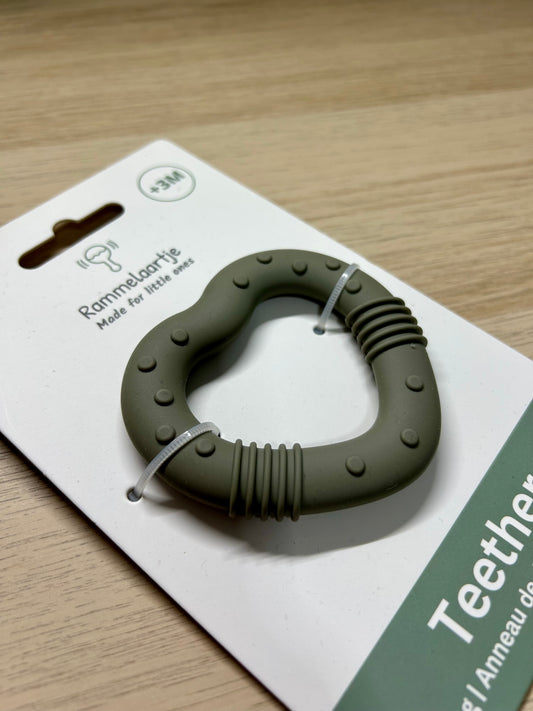 Anneau de dentition Cœur - Sauge