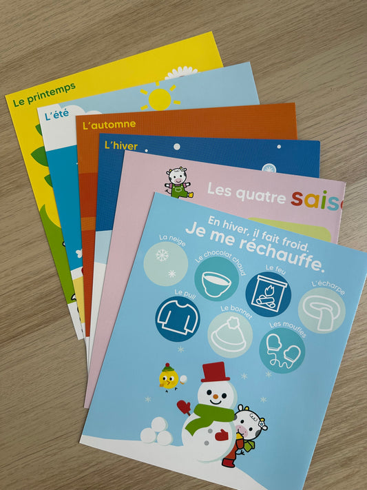 Coffret stickers et cartes - Les saisons