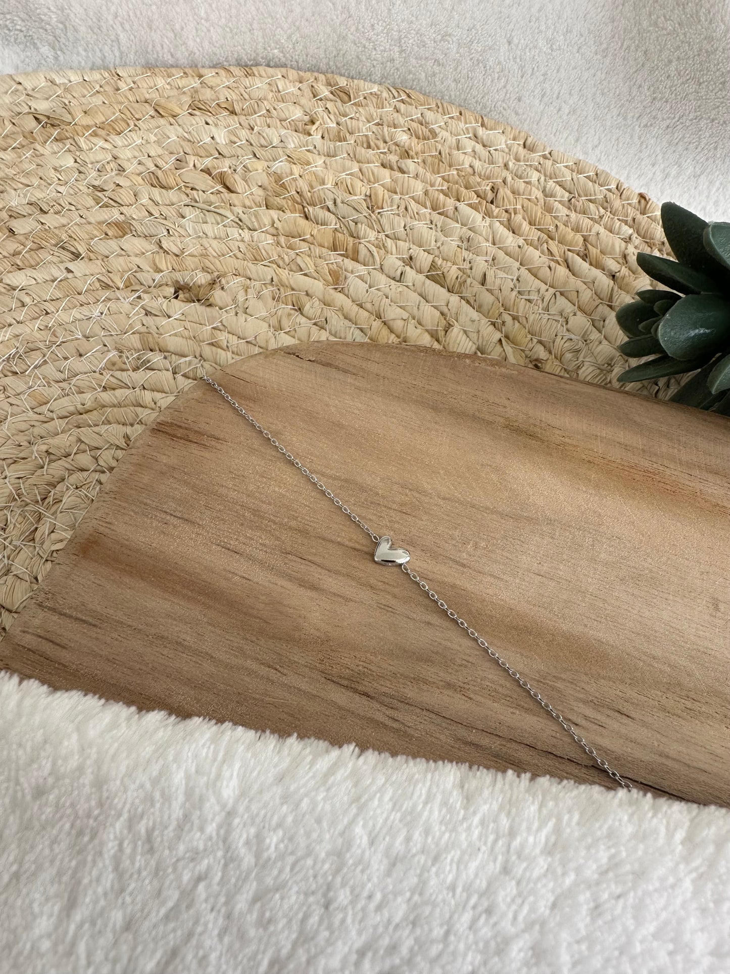 Bracelet "petit coeur" en acier inoxydable - Doré & argenté