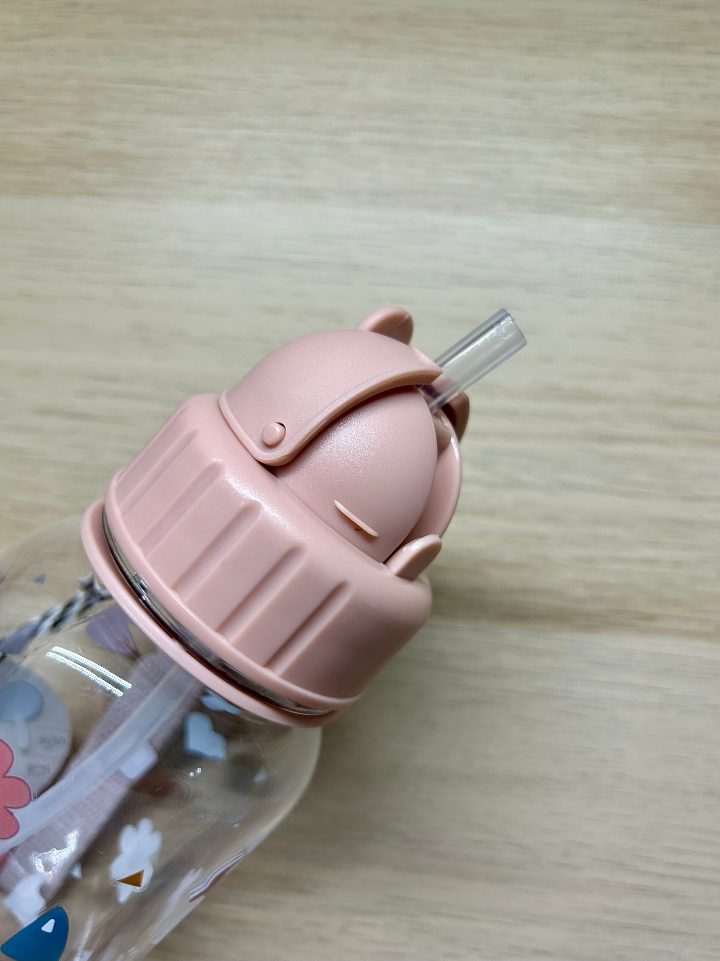 Gourde en plastique avec paille - Géométrie Nature