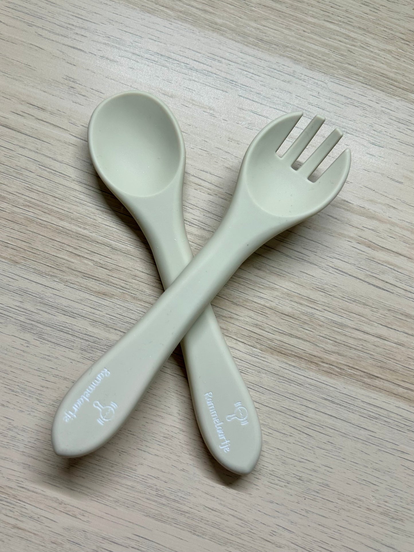 Set de couverts en silicone - Beige