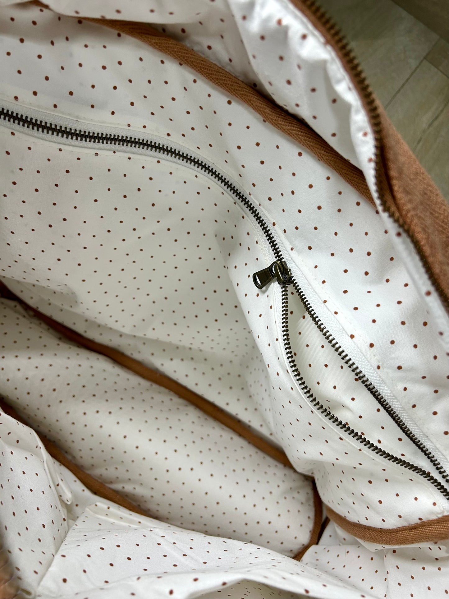 Sac à langer en coton - Terracotta