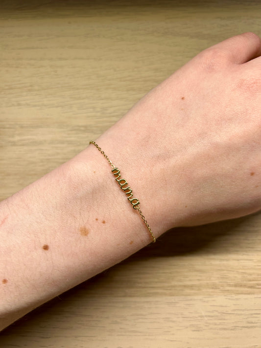 Bracelet "mama" - Doré