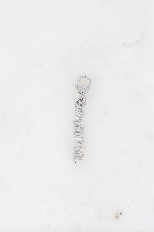 Charm "mama" en acier inoxydable - Doré et argenté