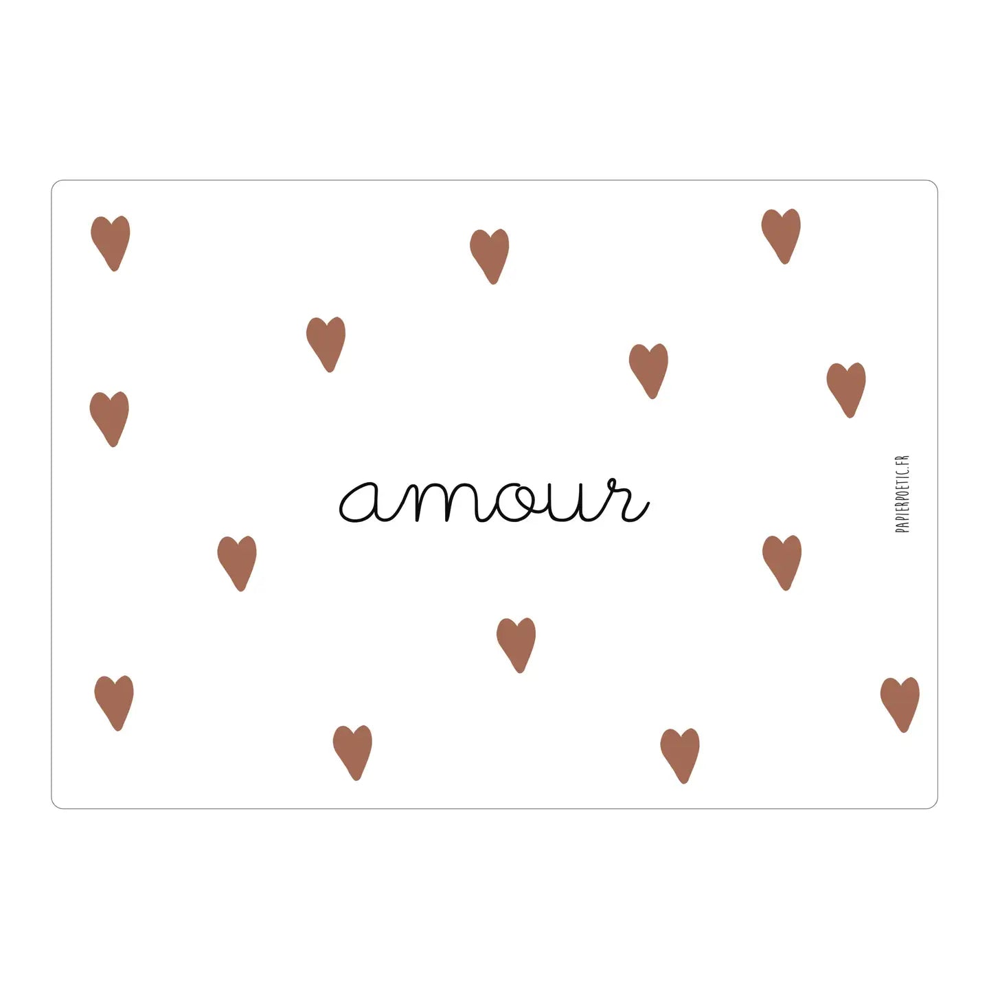 Carte postale "Coeur d'amour"
