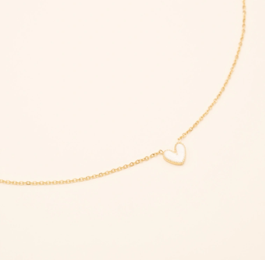 Collier coeur - Doré