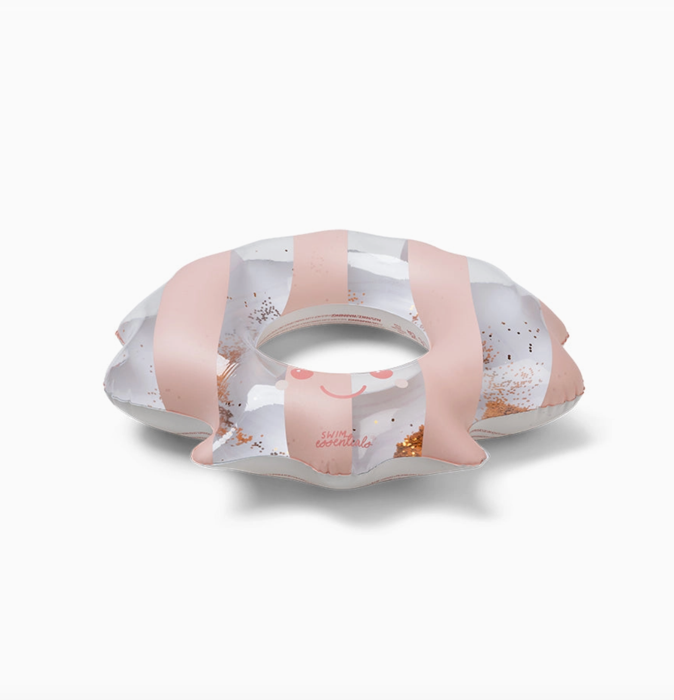 Bouée coquillage - Rose à paillette
