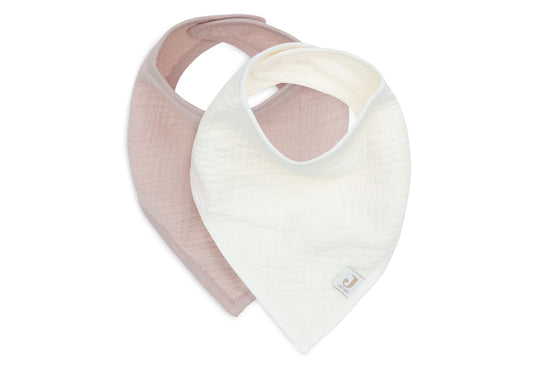 Bavoir bandana gaze de coton - Wilde Rose
