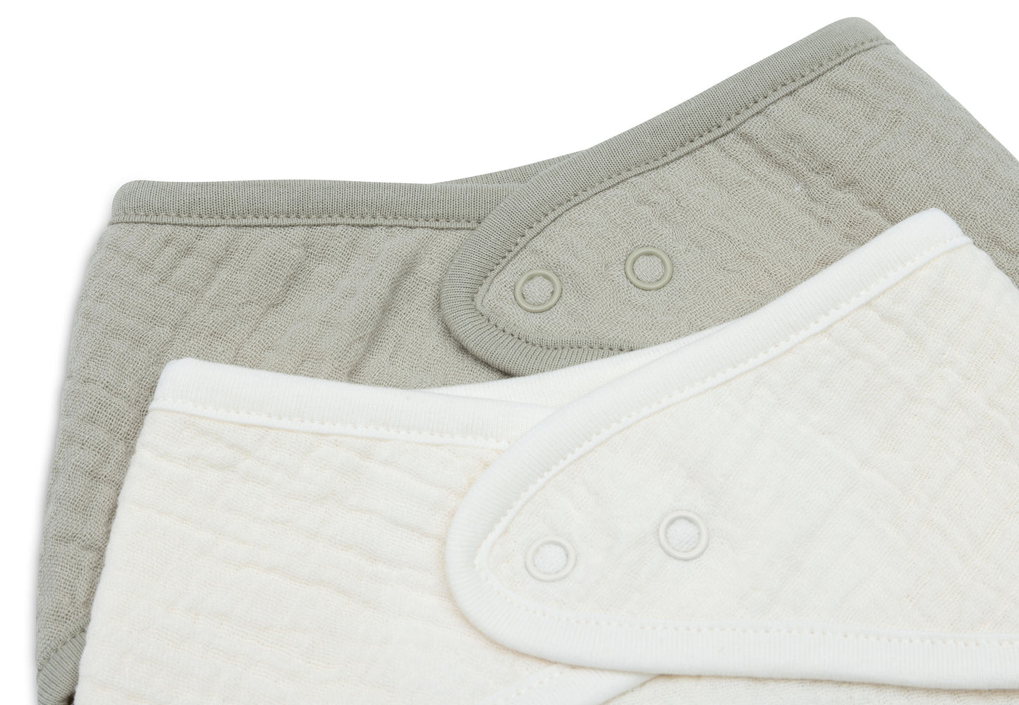 Bavoir bandana gaze de coton - Olive Green