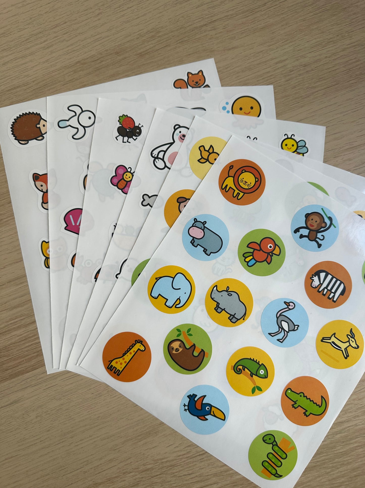 Coffret stickers et cartes - Les Animaux