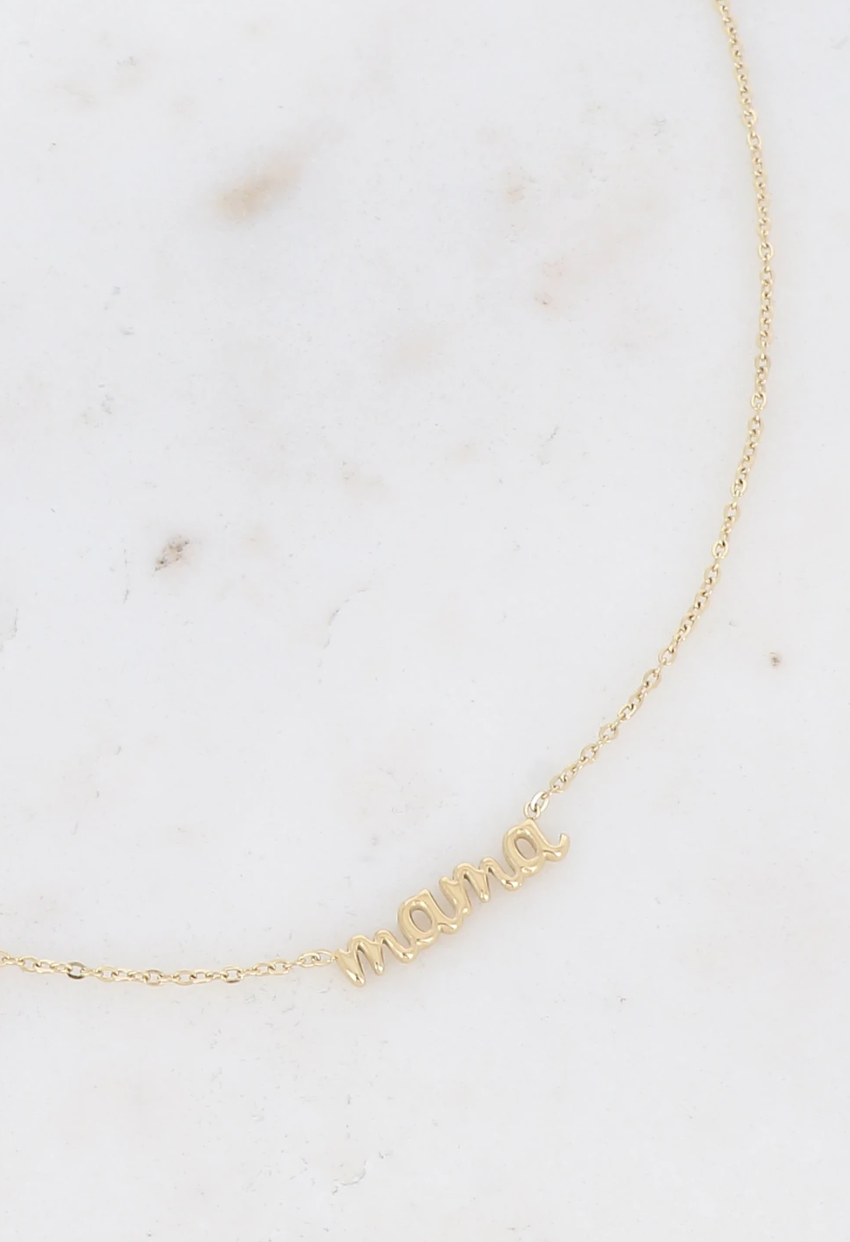 Collier "mama" - Doré