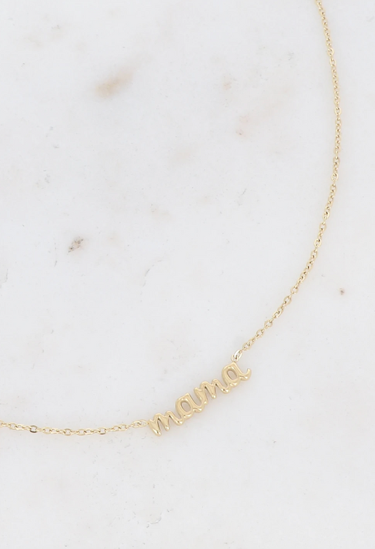 Collier "mama" - Doré