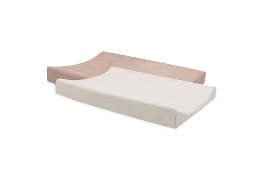 Housse matelas à langer 50x70 - Wild Rose & Ivory