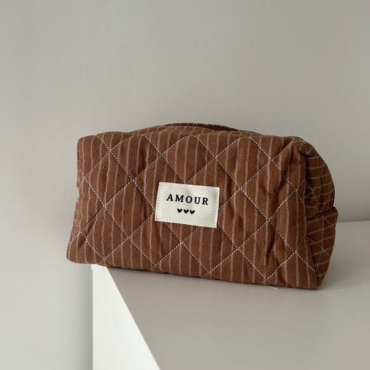 Grande trousse AMOUR - Marron