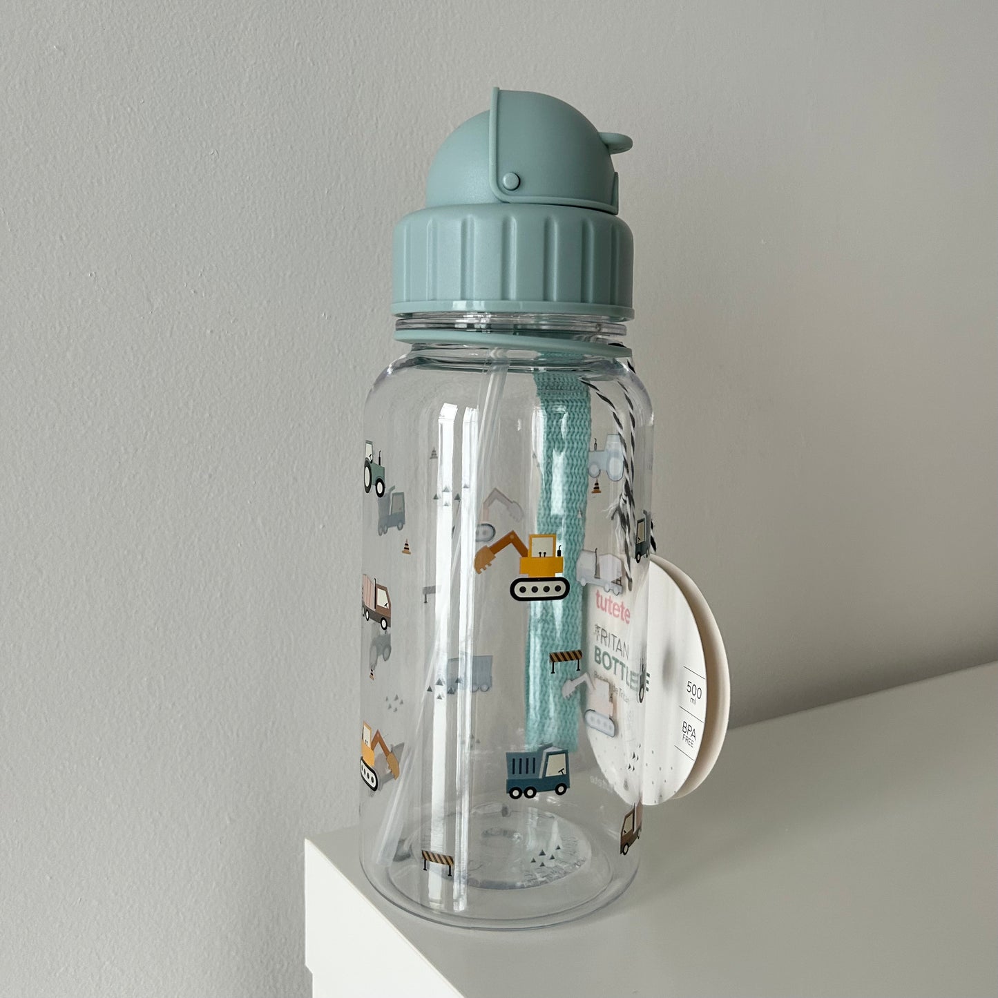 Gourde en plastique avec paille - Camion