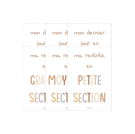 Carte souvenirs - École maternelle