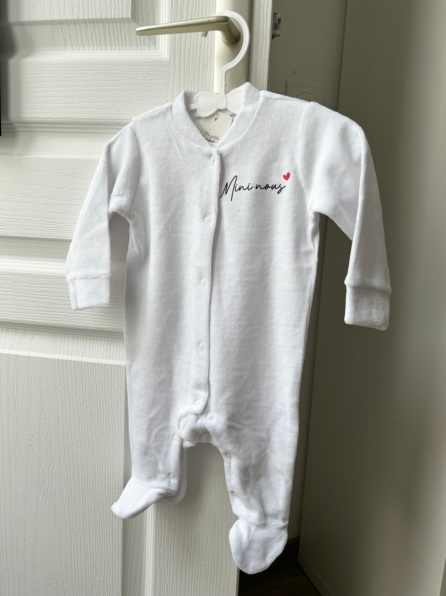 Pyjama coeur "Mini nous"