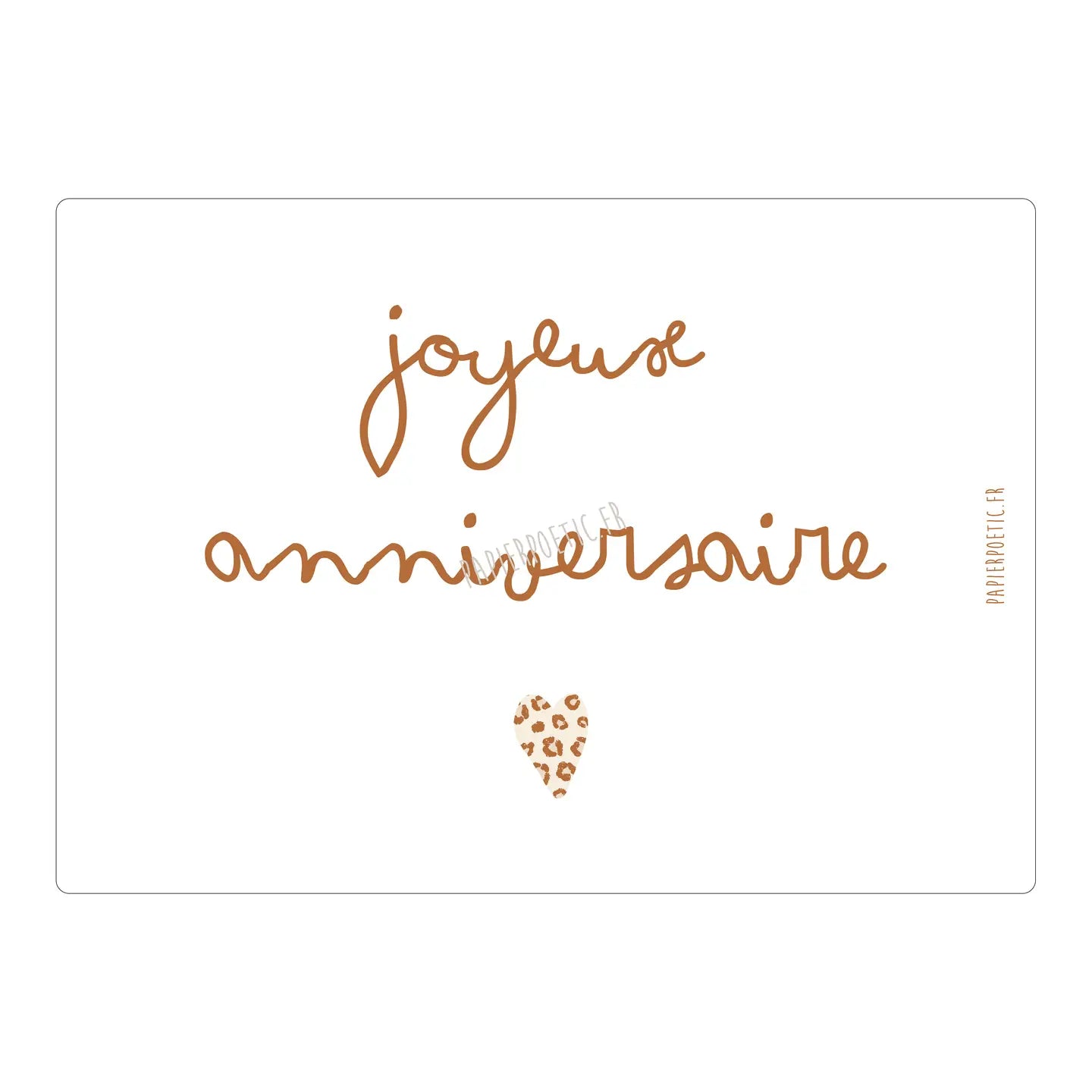 Carte postale Graou "Joyeux anniversaire"