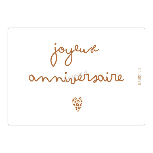 Carte postale Graou "Joyeux anniversaire"