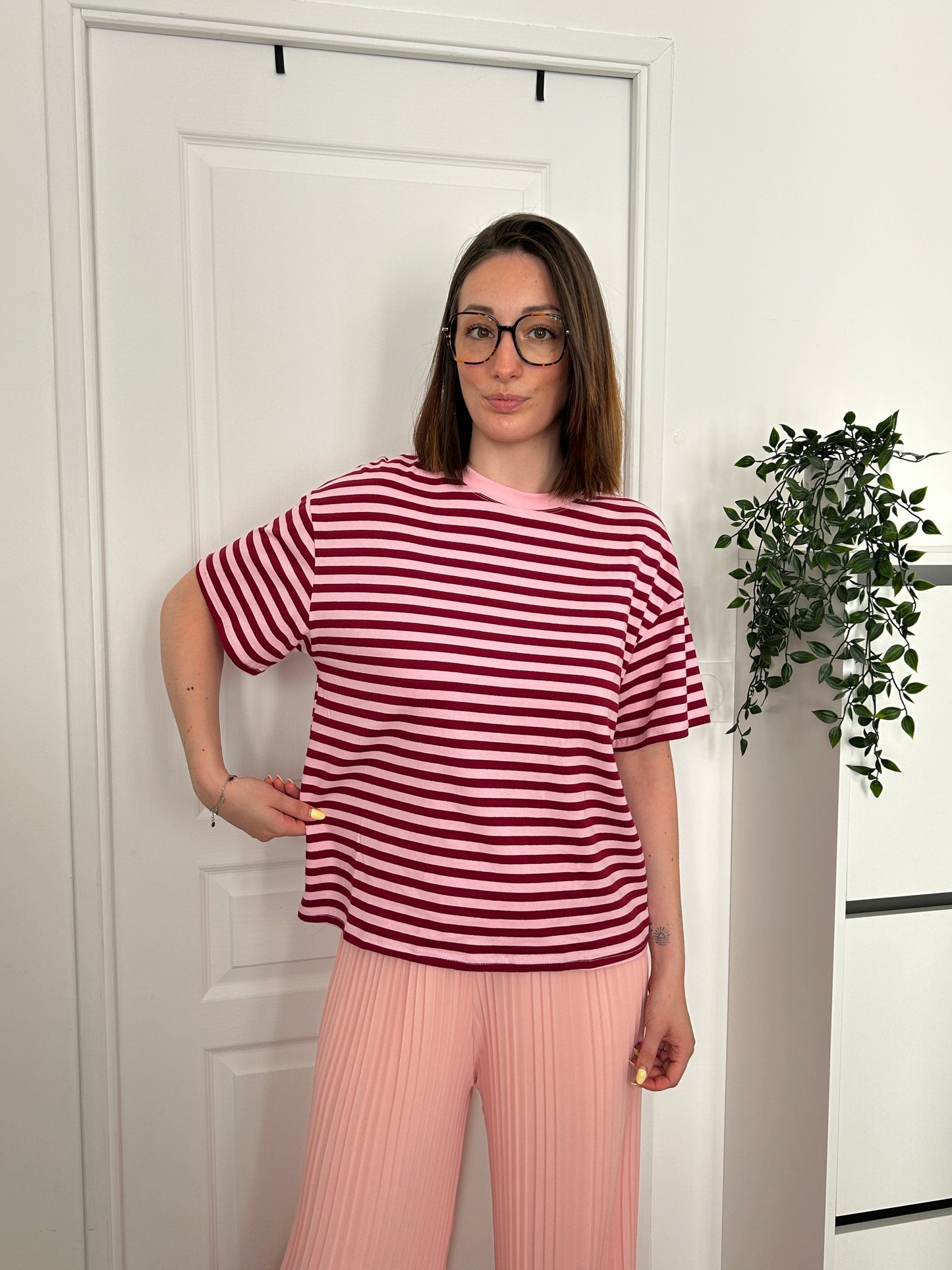 Tee-shirt oversize rayé