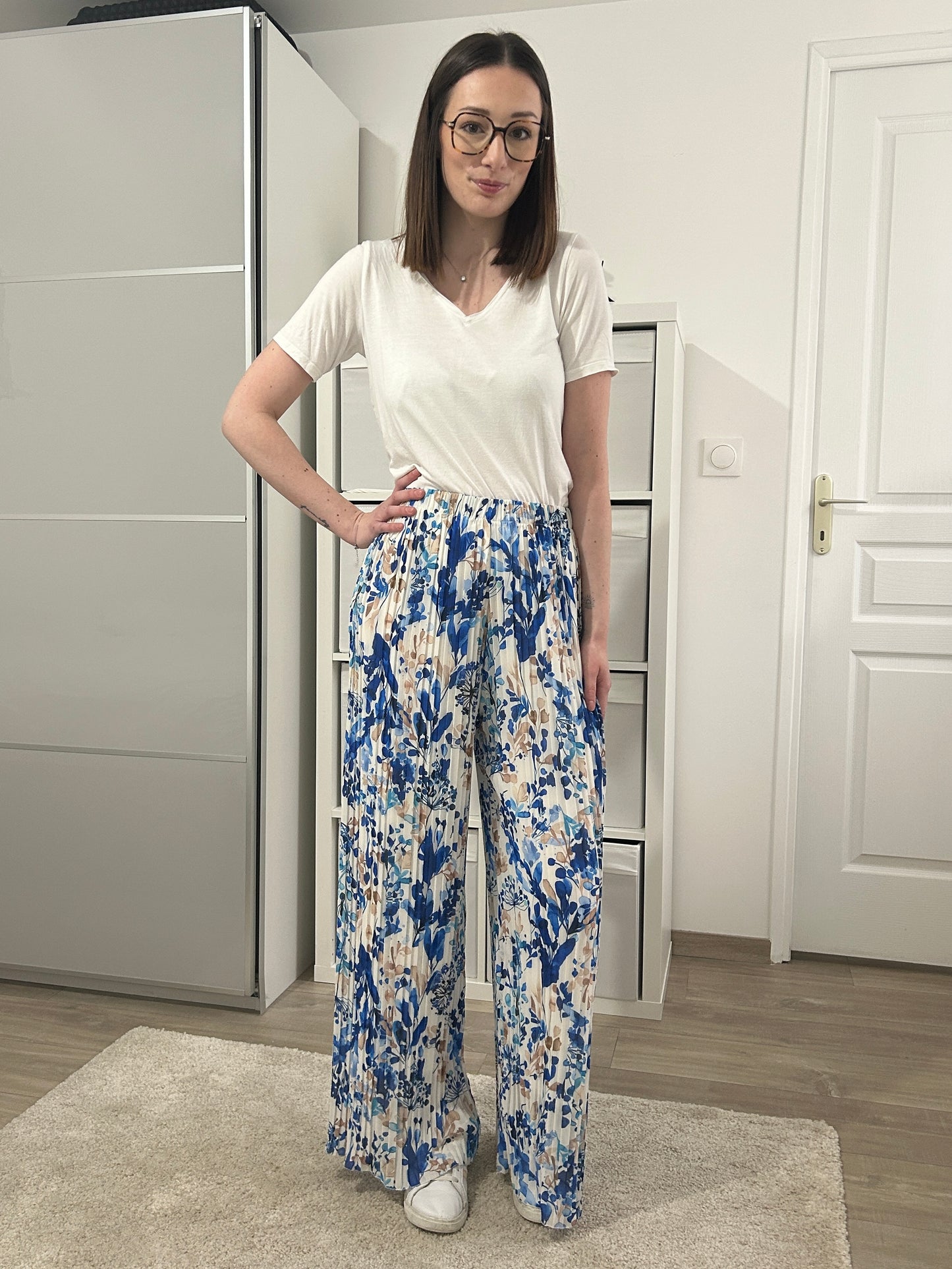 Pantalon fluide - BLEU ROI