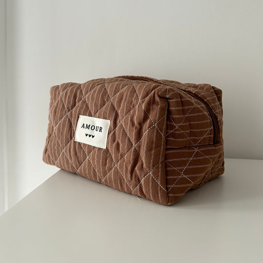 Grande trousse AMOUR - Marron