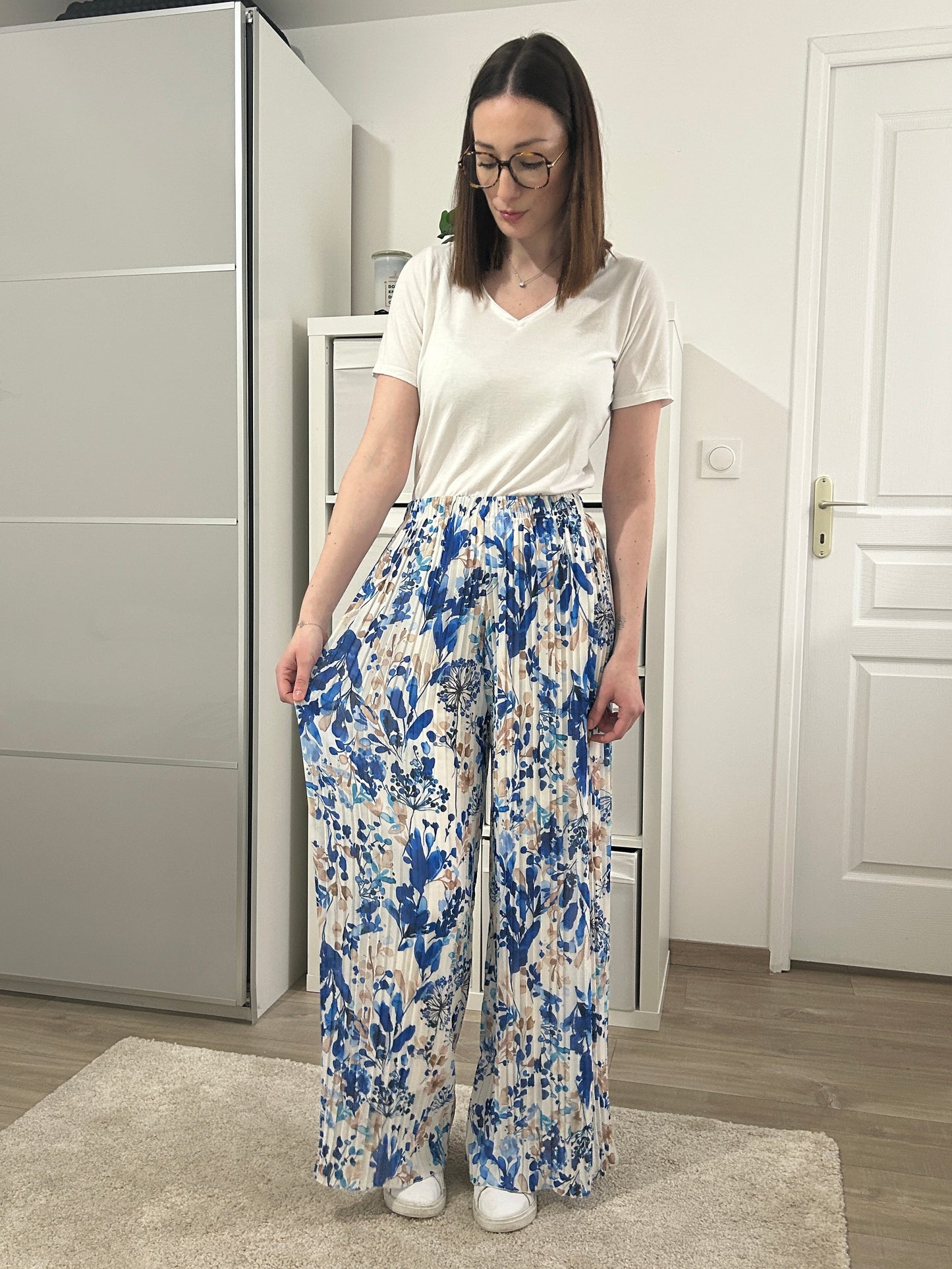 Pantalon fluide - BLEU ROI