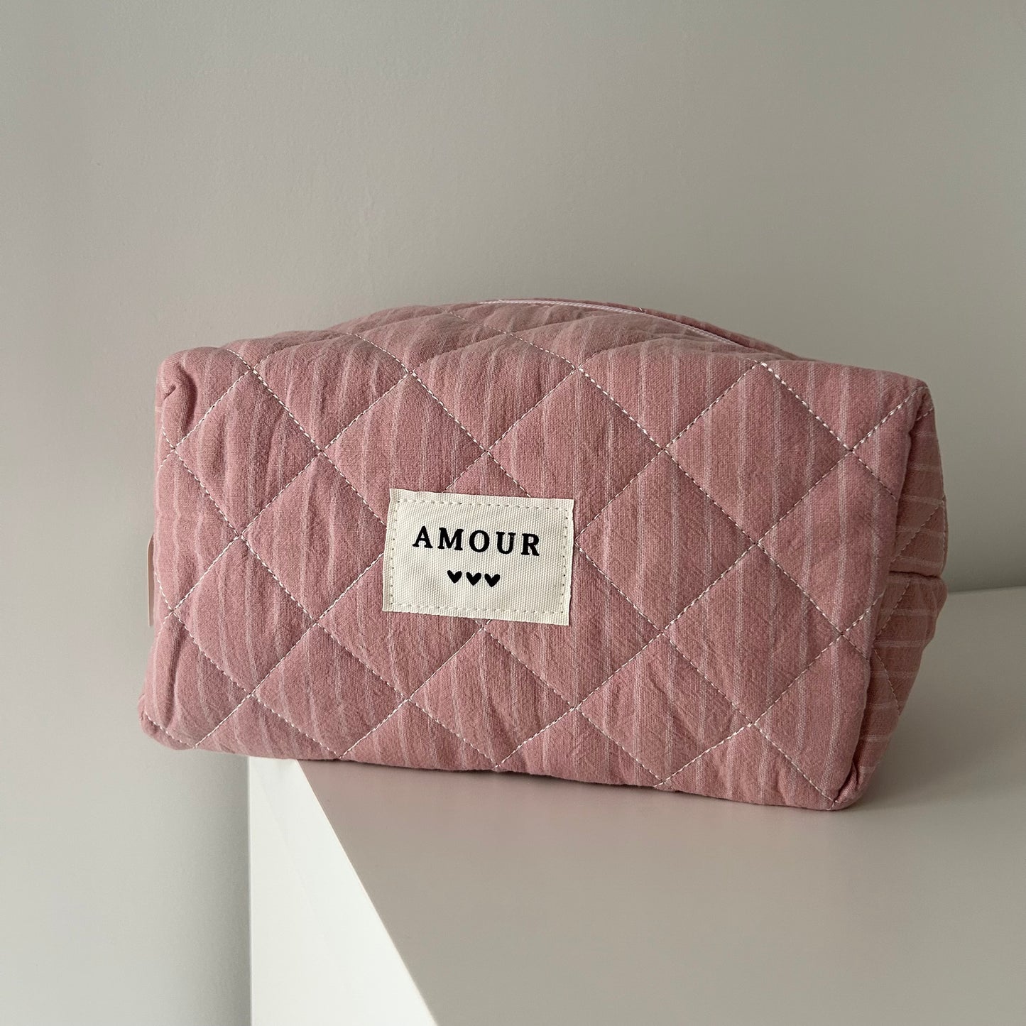 Grande trousse AMOUR - Vieux rose