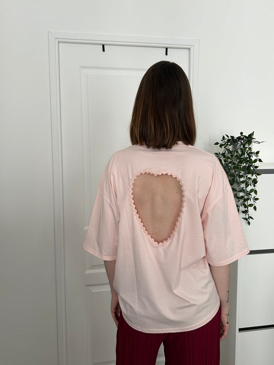 Tee-shirt oversize - Coeur au dos