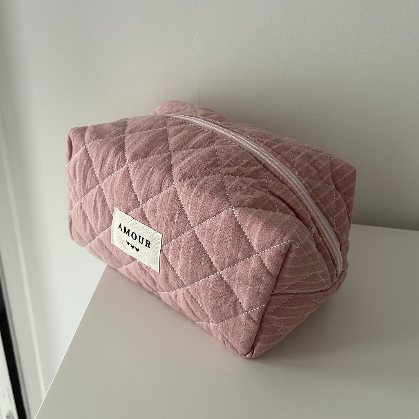 Grande trousse AMOUR - Vieux rose