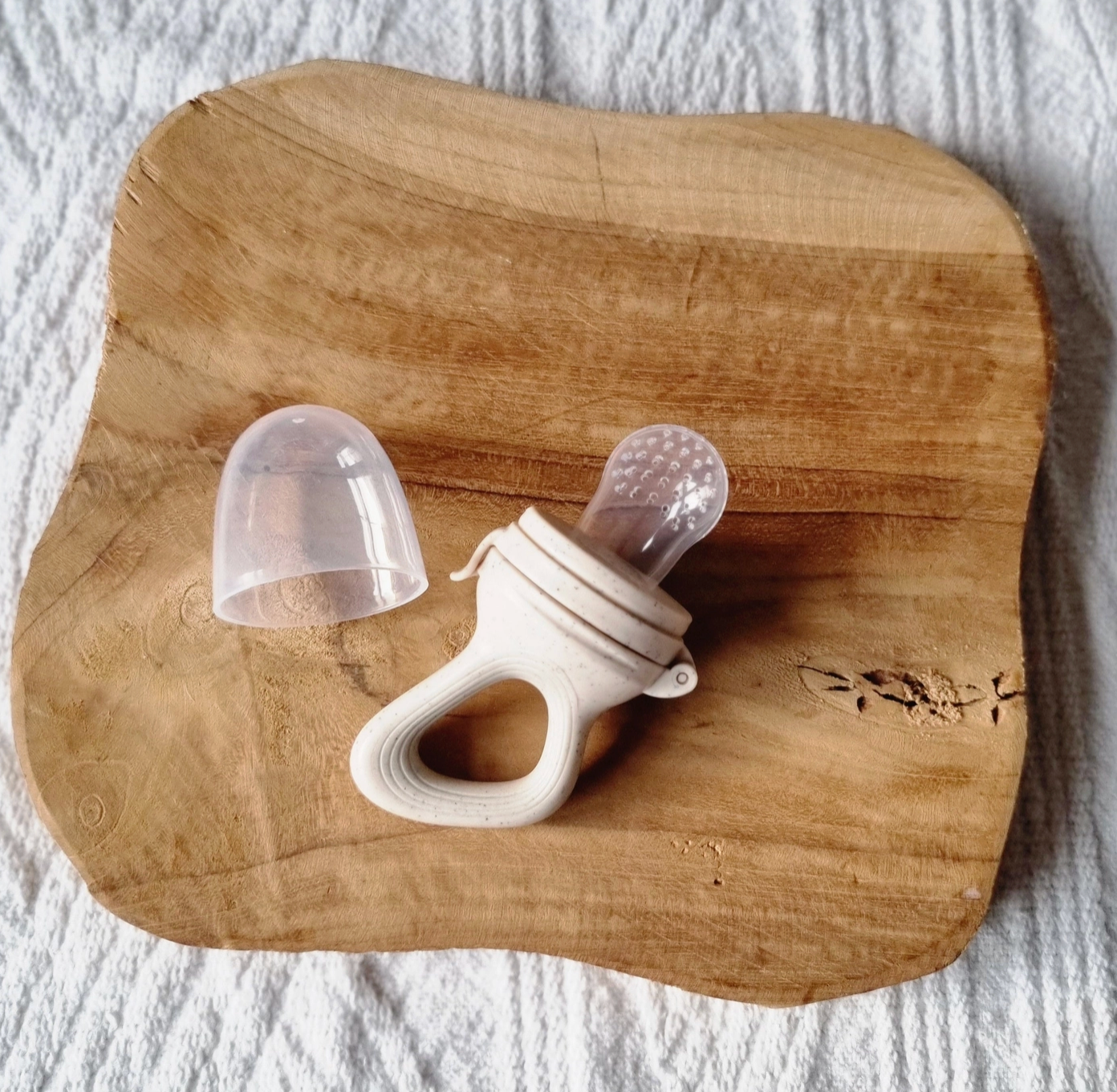 Grignoteuse pour fruits - Beige à pois