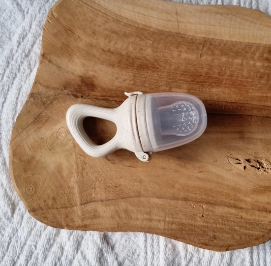 Grignoteuse pour fruits - Beige à pois