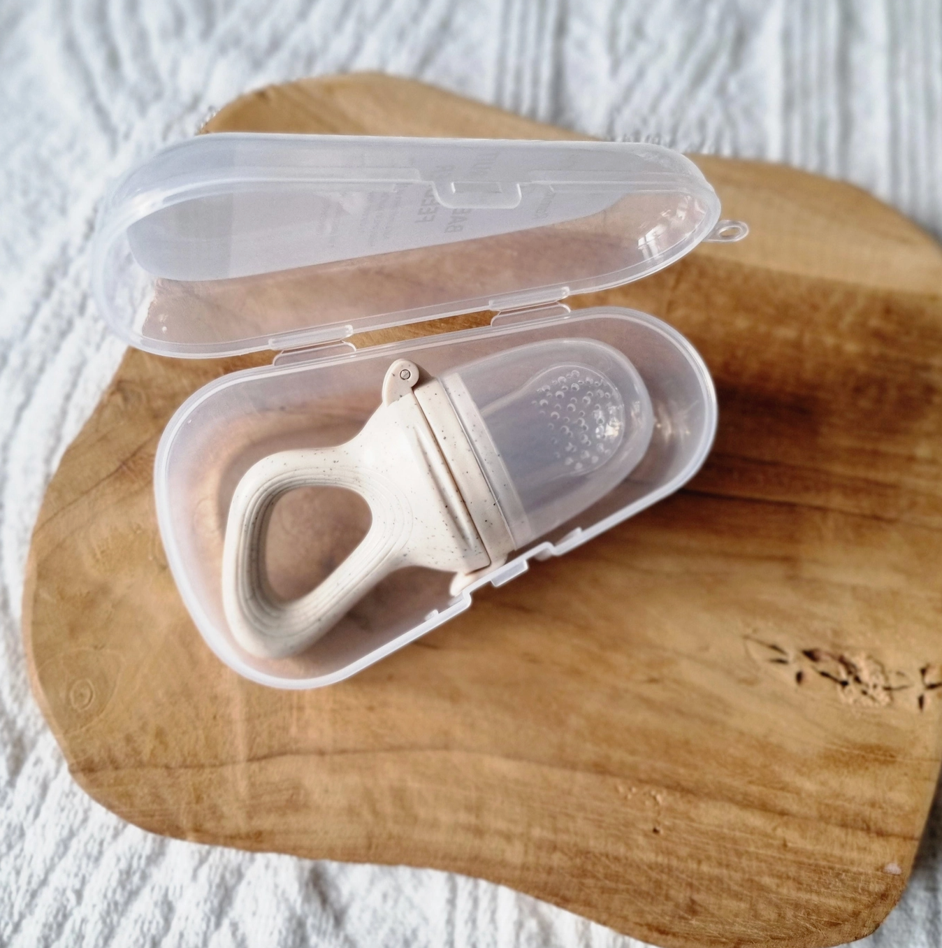 Grignoteuse pour fruits - Beige à pois