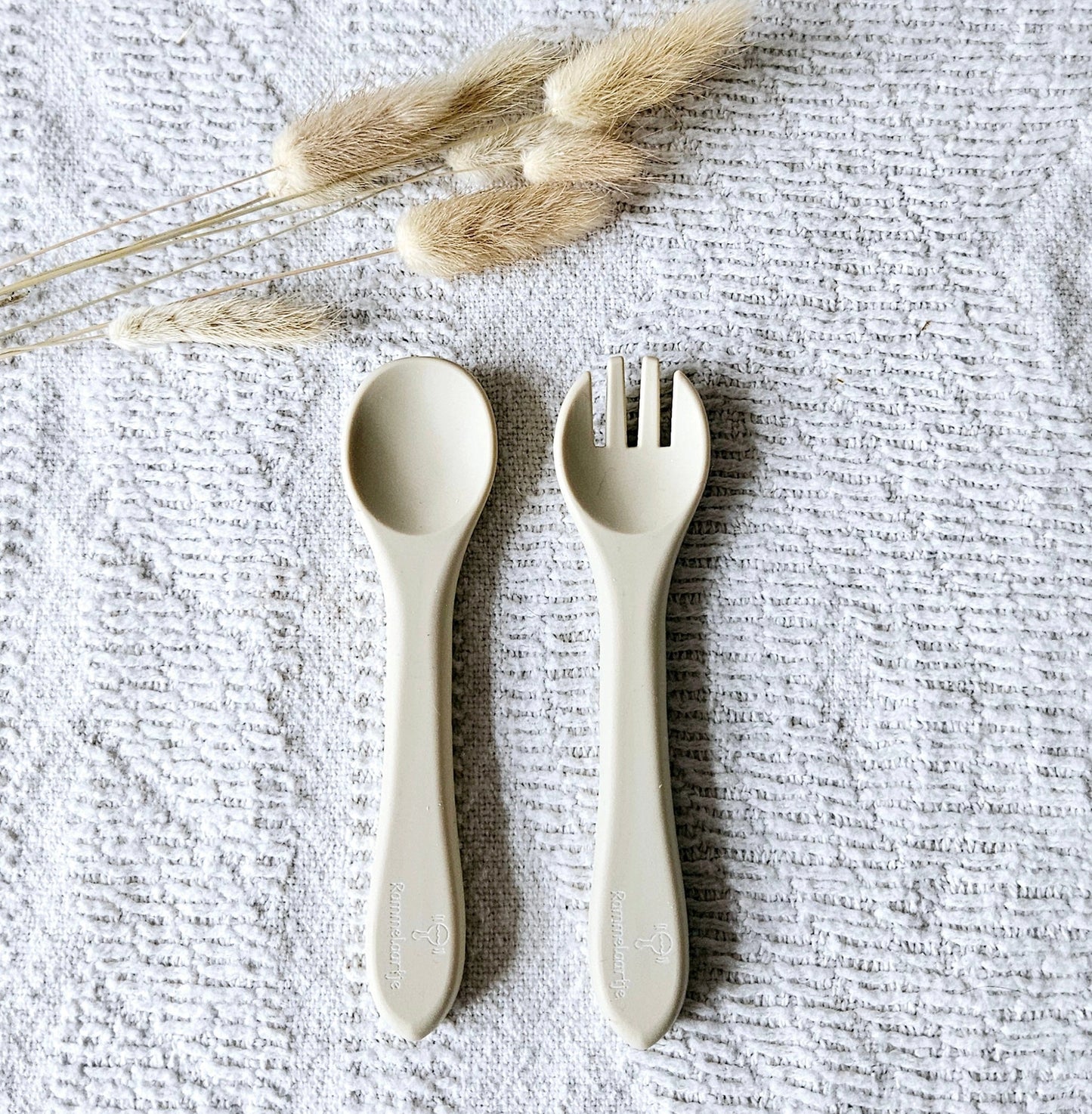 Set de couverts en silicone - Beige