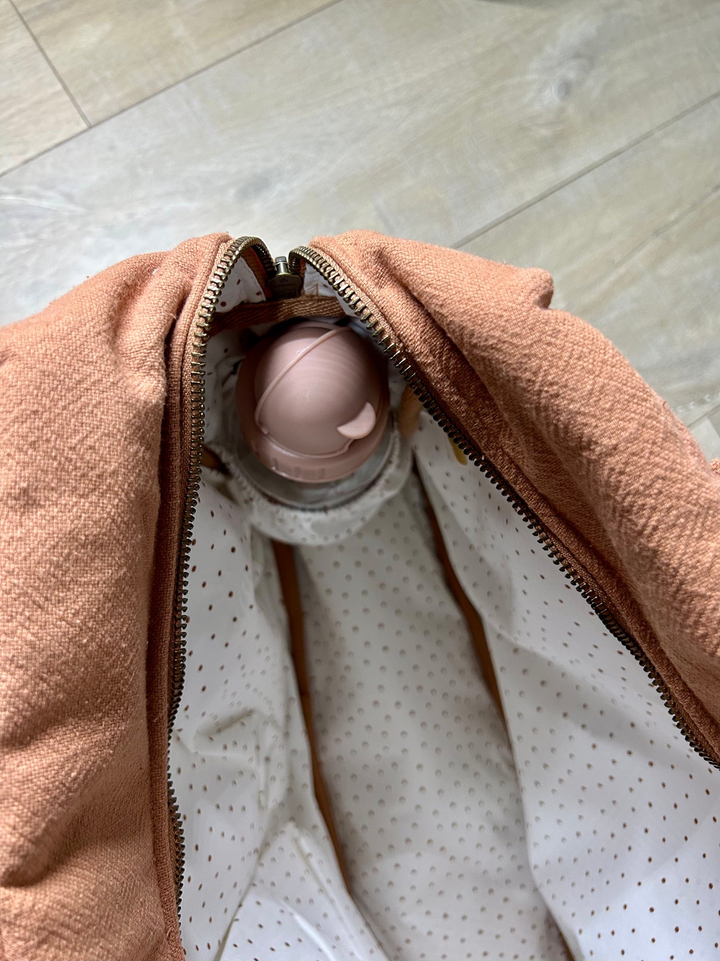 Sac à langer en coton - Terracotta