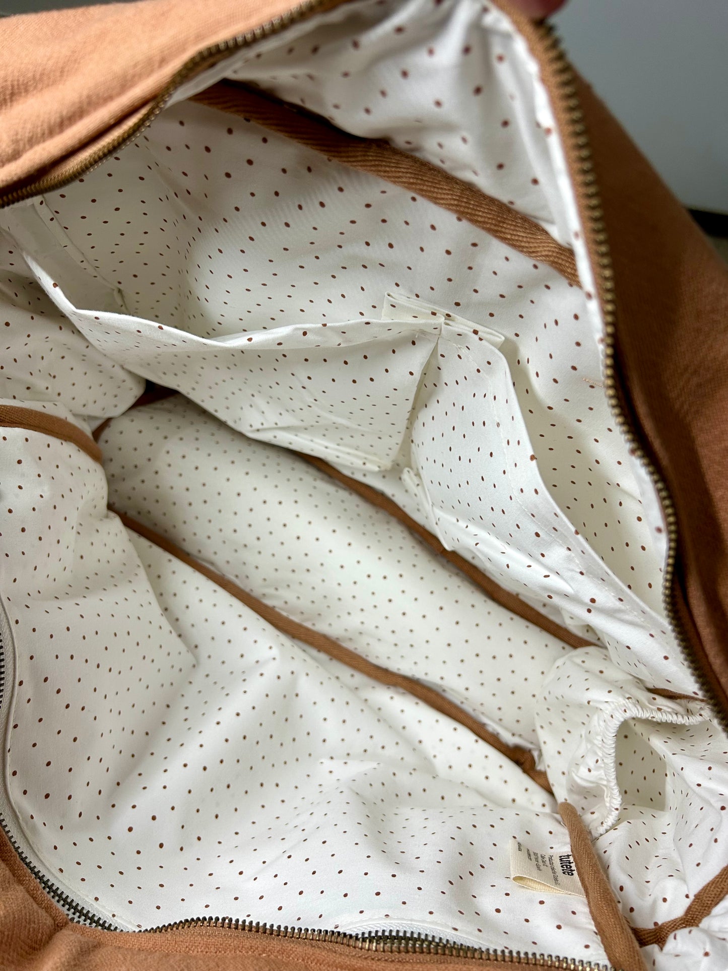 Sac à langer en coton - Terracotta