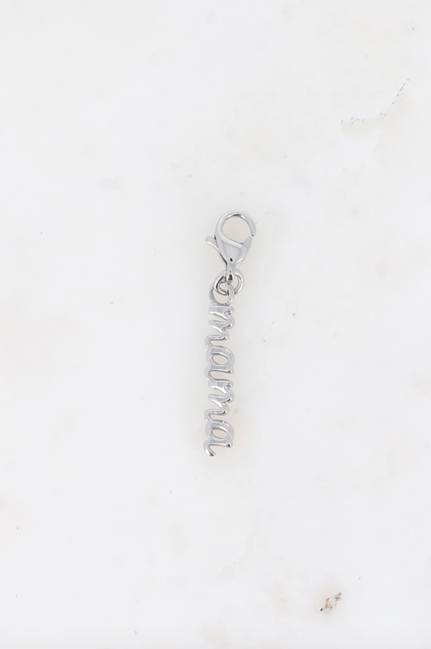 Charm "mama" en acier inoxydable - Doré et argenté