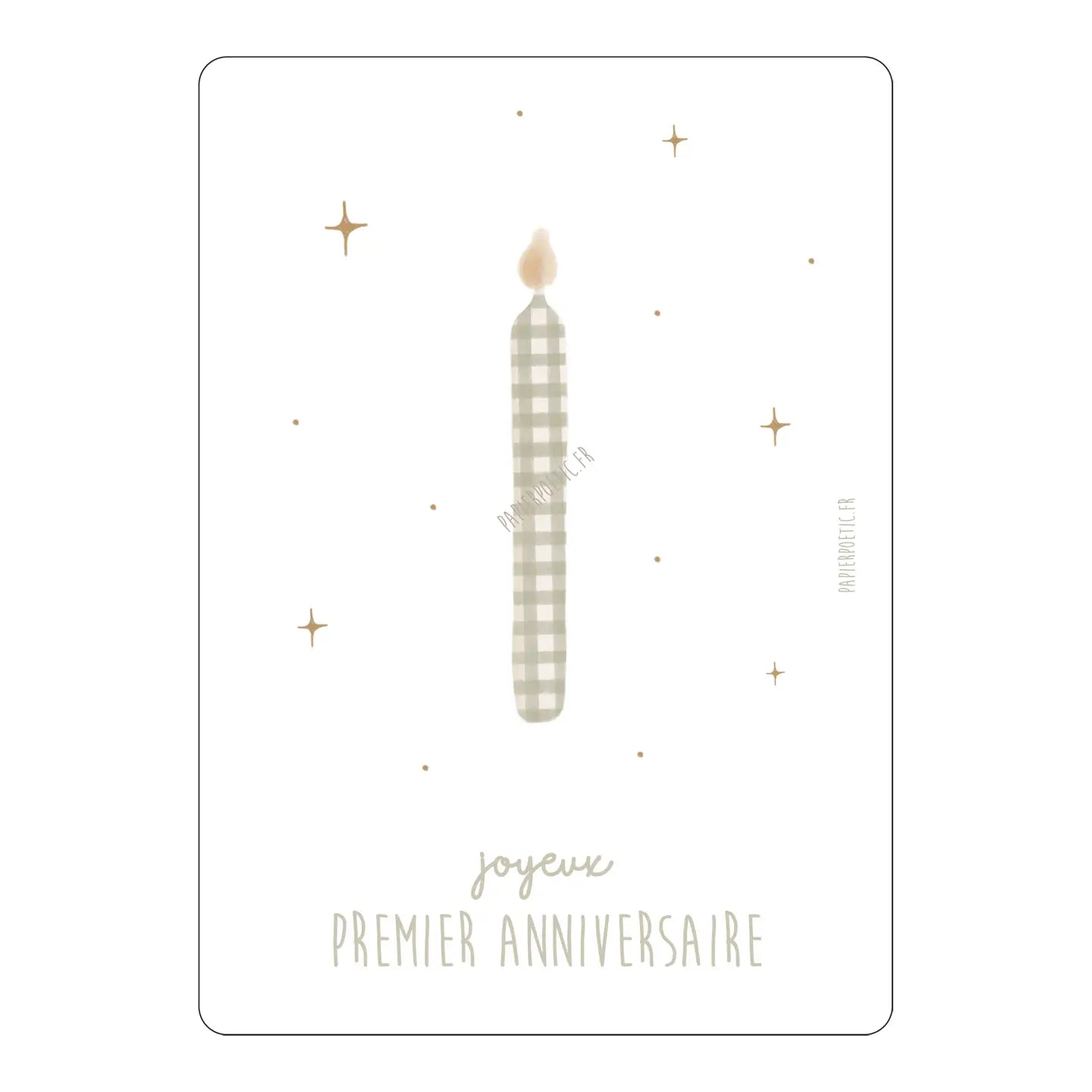 Carte postale "Joyeux premier anniversaire"