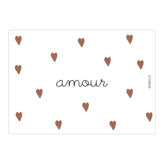 Carte postale "Coeur d'amour"