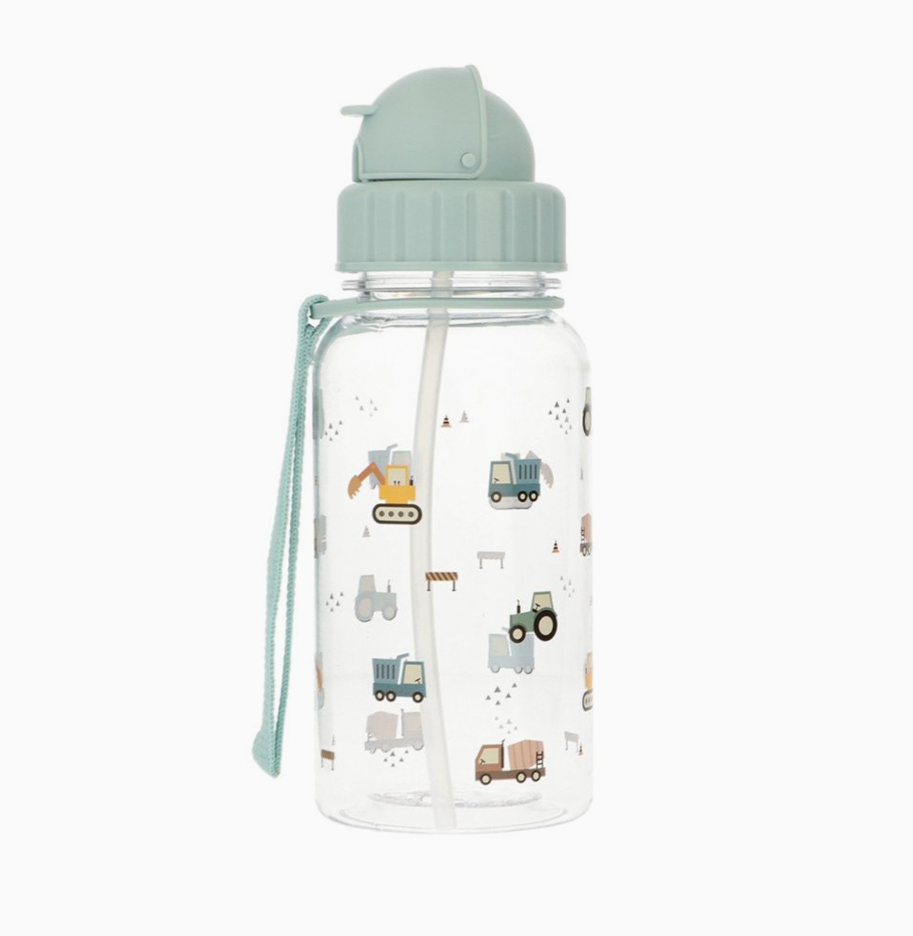 Gourde en plastique avec paille - Camion