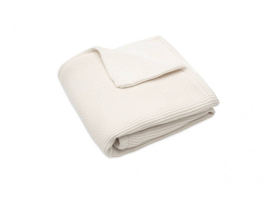 Couverture en tricot 75x100cm - Ivory