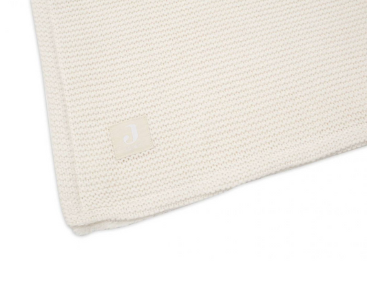 Couverture en tricot 75x100cm - Ivory