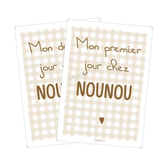 Carte souvenirs chez nounou "Vichy"